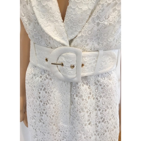 ZIMMERMANN PLUNGING LACE HALETER JUMPSUIT - Picture 6 of 7